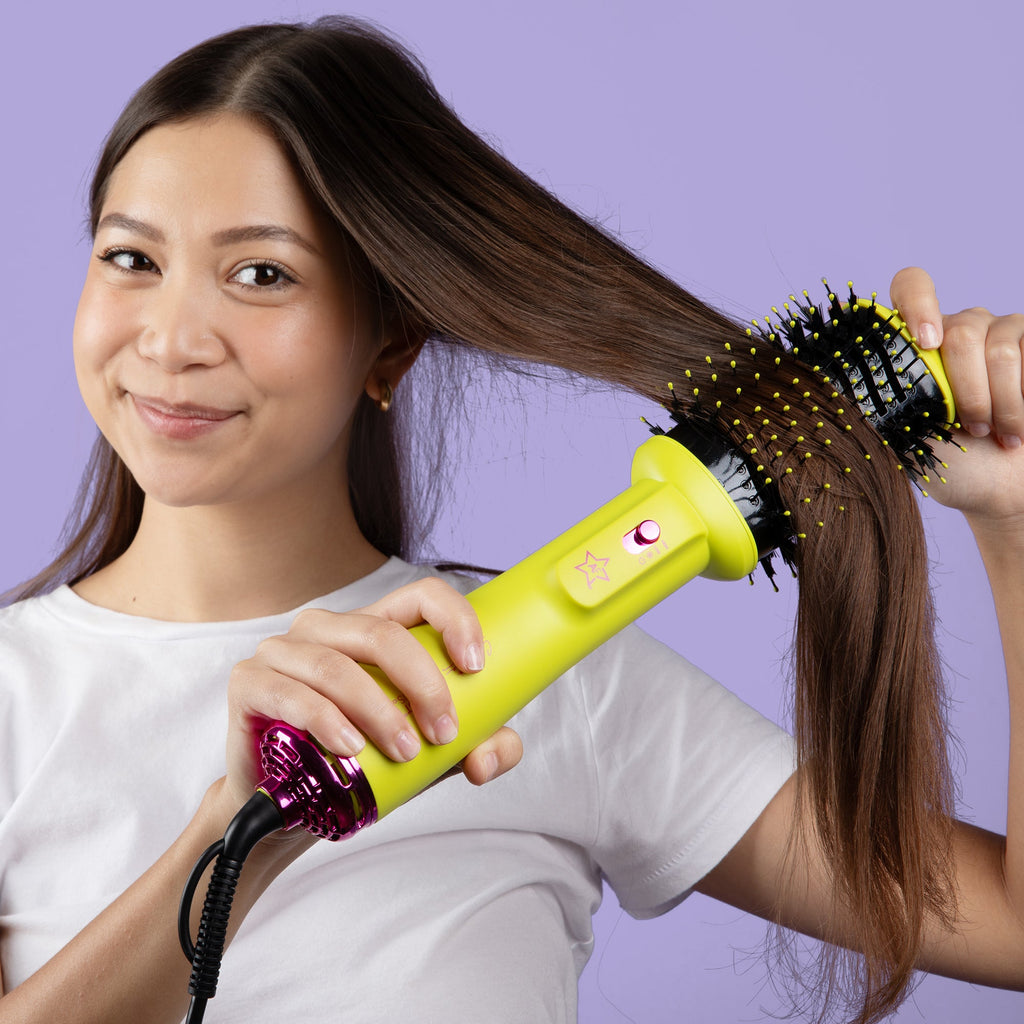 New 2inONE Blowout Brush Styling Tool - California Collection/Yellow