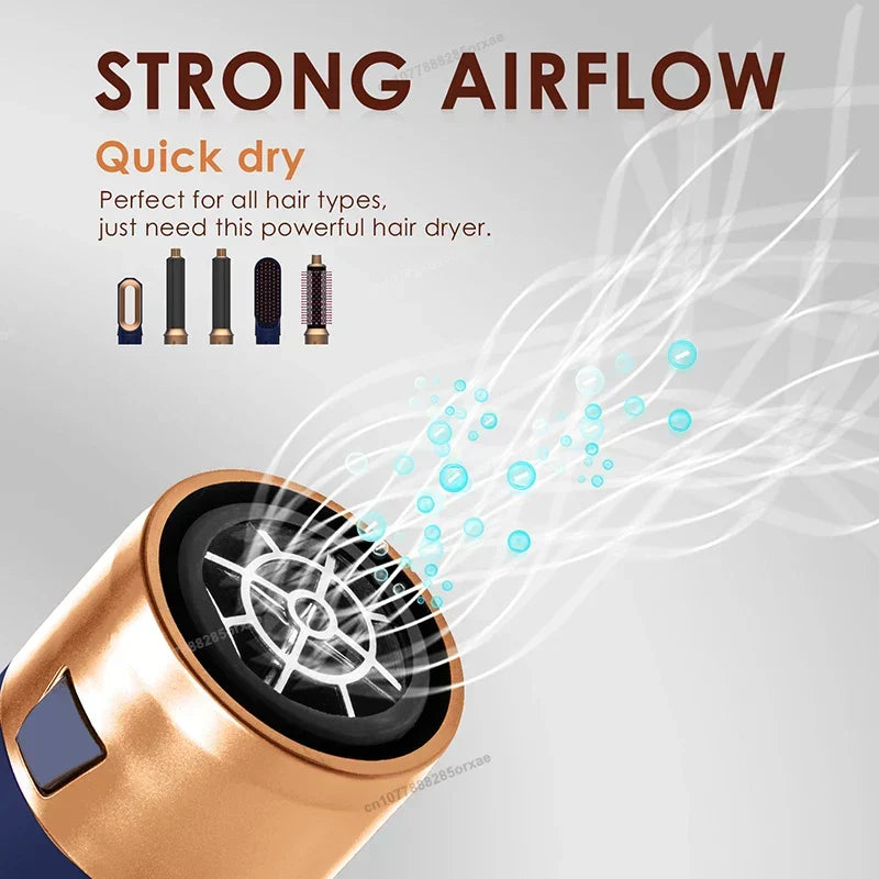 5-in-1 Professional Hair Styler and Dryer Hot Air Styler Comb