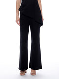 Gracia Fashion Women's Wide Leg Pants With Elastic Back
