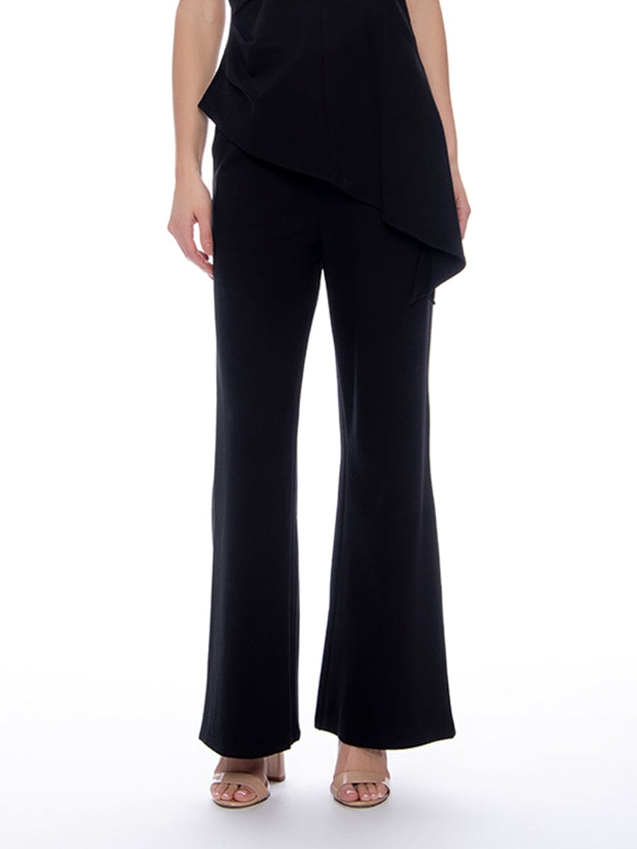 Gracia Fashion Women's Wide Leg Pants With Elastic Back